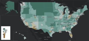 Esri map shoing Beyond Compactness: A New Measure to Evaluate Congressional Districts