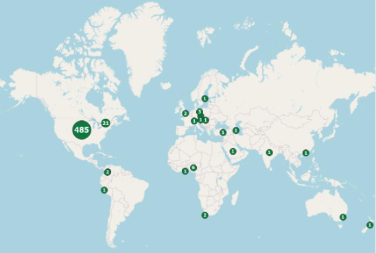 map location attendees