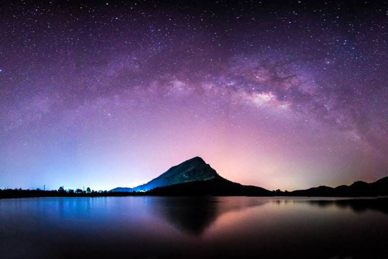 shutterstock_681553528 purple sky mountain