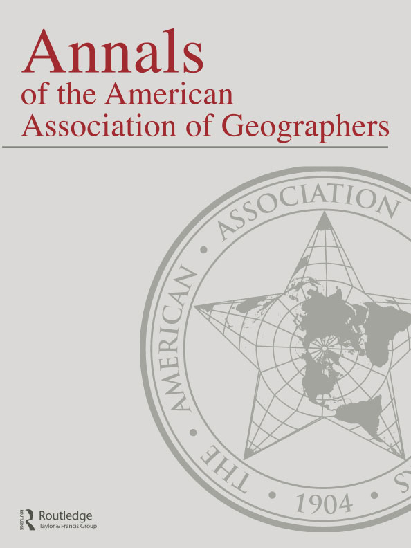 cover Annals of the Association of American Geographers