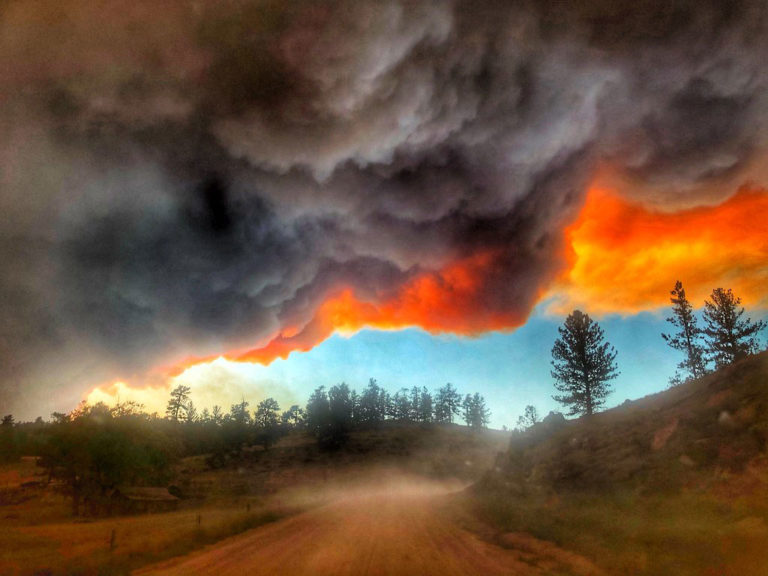 The 2020 Cameron Peak Fire in Colorado, the largest wildfire in the state’s history. Credit: Phil Millette, National Interagency Fire Center