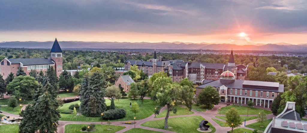 Aerial photo of the University of Denver