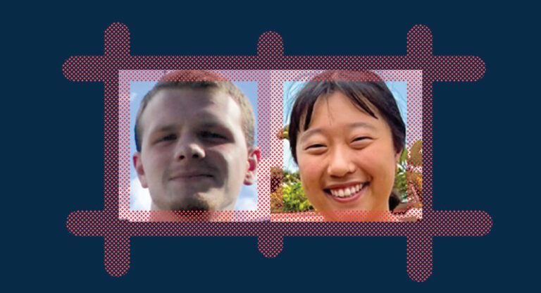 Photos of AAG interns Noah Glasser and Annie Liu