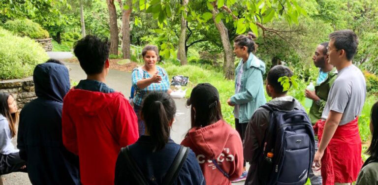 Melanie Malone works with young people from the community. Photo credit: Urban@UW