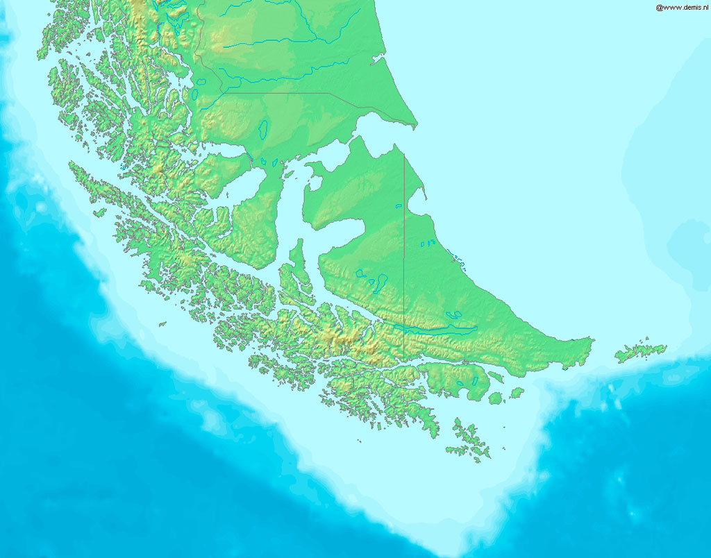 Map showing Patagonia and Tierra del Fuego. Credit: Wikimedia Commons