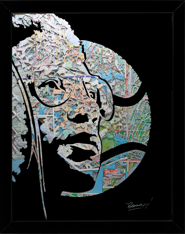 Artist's rendition of a portrait of Arthur Ashe. Courtesy: Joanathan Bessaci