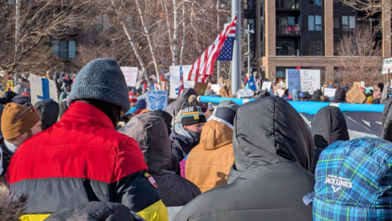 Mass turnout in Minneapolis on Jan 23, 2026. Credit: Bill Moseley
