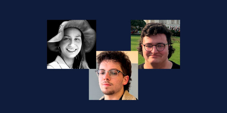 Photo collage showing Mernush Golriz, Daniel Nirenblatt and Griffin Harold
